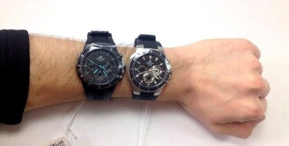Часы наручные мужские стрелочные стильные оригинальные Япония Casio Edifice EF-552-1AVEF | Зображення 1