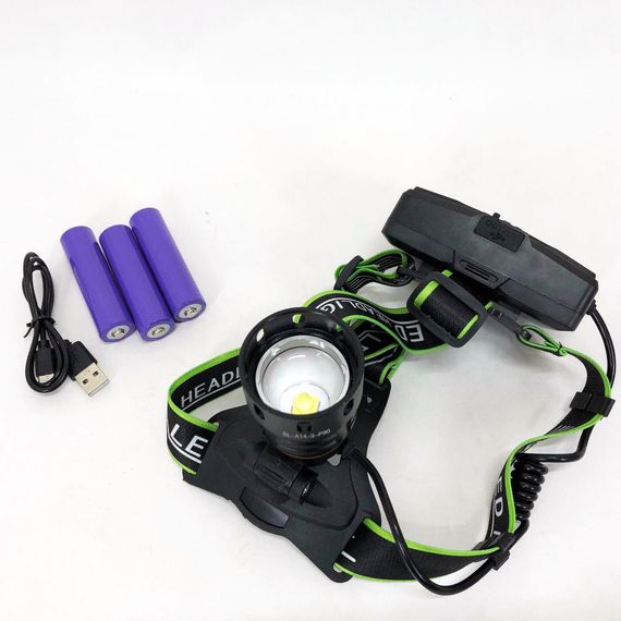 Головной фонарь аккумуляторный светодиодный мощный, Налобный фонарь с удобным ремешком для головы GT-70 | Зображення 1