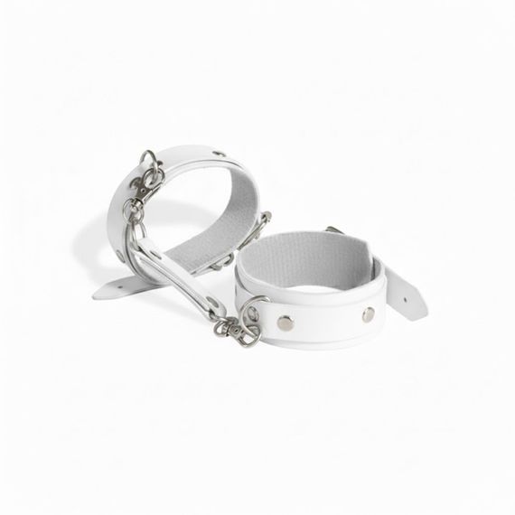 Наручники із екошкіри Art of Sex - Eva, колір білий