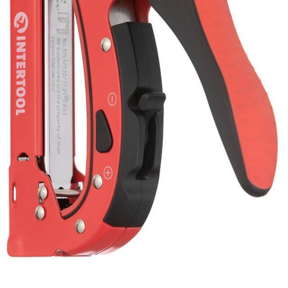 Степлер будівельний під скобу 11.3*0.7*4-14 мм INTERTOOL RT-01031 | Зображення 3