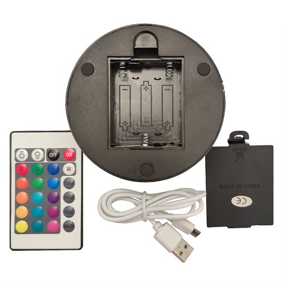 Акриловый светильник-ночник с пультом 16 цветов Dee Metal Family tty-n002121 | Зображення 2