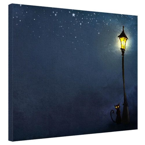Картина на холсте Уличное освещение 40x50 см (H4050_YM012)