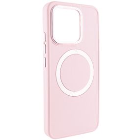 TPU чохол Bonbon Metal Style with MagSafe для Xiaomi 14 Рожевий / Light Pink