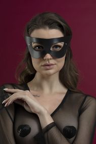 Маска на лицо из натуральной кожи Feral Feelings Mistery Mask, Черный, One Size, ONE SIZE