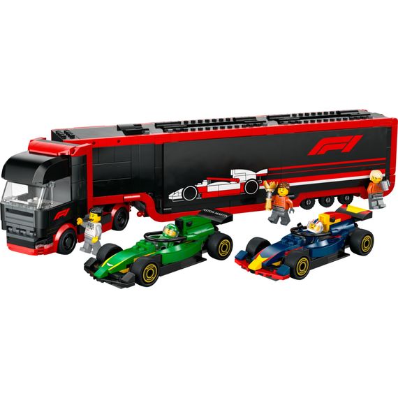 Конструктор LEGO City Вантажівка F1 з автомобілями RB20 та AMR24 (60445) | Зображення 1