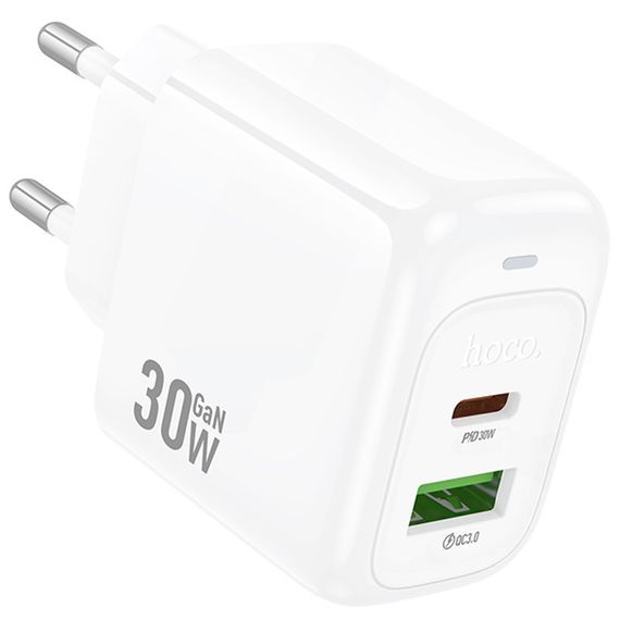 МЗП Hoco CS55A Surplus PD30W+QC3.0 (1USB-A/1C) White | Зображення 3