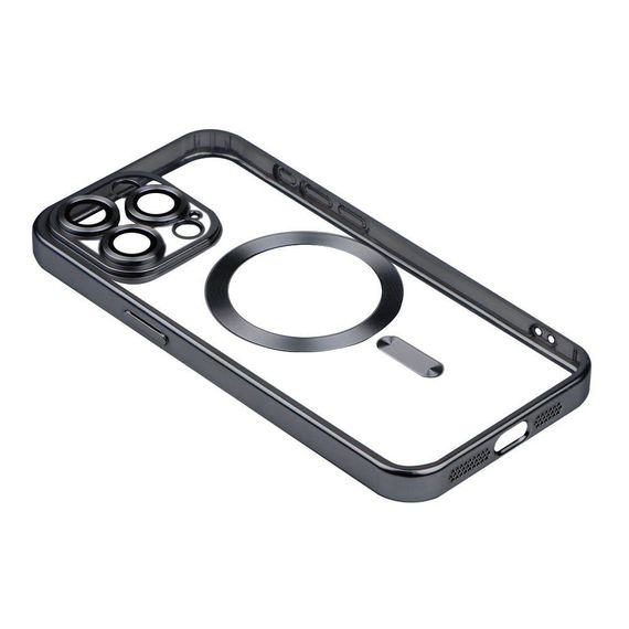 Чехол TPU Metallic Chrome з повним захистом камери with Magsafe для Iphone 12 Цвет Chrome Gold | Зображення 8