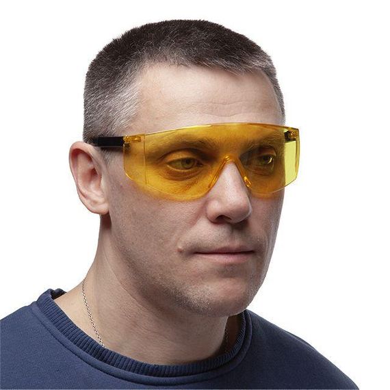 Окуляри захисні жовті, полікарбонат, нейлон INTERTOOL SP-0099 | Зображення 4