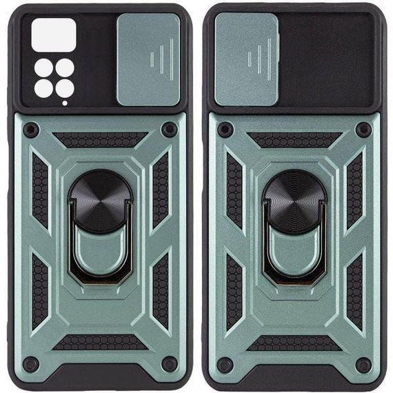 Чохол Ummi Camshield Serge Ring для Xiaomi Redmi Note 11 Pro 4G/5G/Note 11E Pro/ 12 Pro 4G Зелений