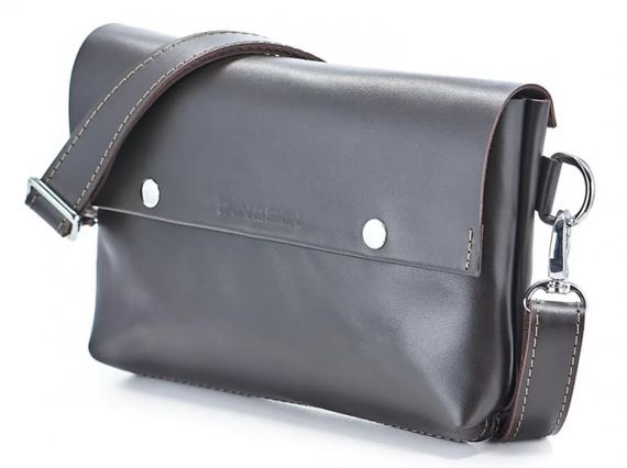 Шкіряна поясна сумка Skin and Skin Crossbody Bag L Коричнева (WB02Br) | Зображення 1