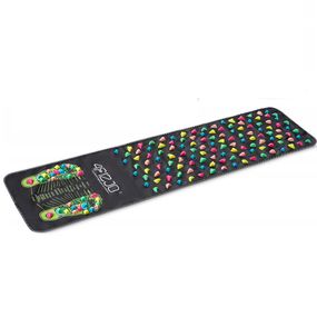 Килимок ортопедичний 4FIZJO 140 x 35 см з каменями для масажу ніг Black (P-5905973403177)