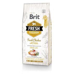 Корм сухий Brit Fresh Chicken/Potato Adult для дорослих собак всіх порід з куркою та картоплею 12 кг
