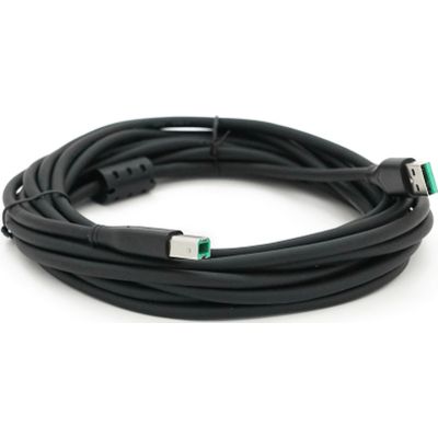 Кабель для принтера USB 2.0 AM/BM 5.0m ferrite black VEGGIEG (V-U207)