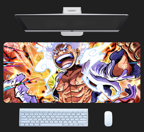 Игровая поверхность для мышки с Аниме принтом "Ван Пис / One piece" Монки Д. Луффи 800*300*3 мм 0101