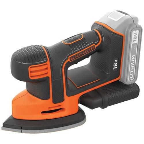 Шлифмашина вибрационная аккумуляторная BLACK+DECKER BDCDS18N | Зображення 1