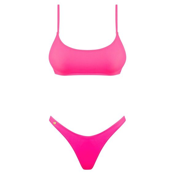 Купальник бикини Obsessive Mexico Beach неоново-розовый, S sexstyle | Зображення 3