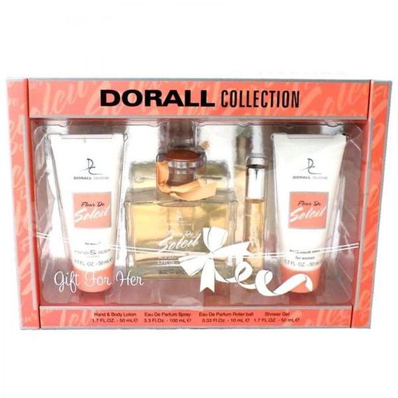 Парфумована вода Dorall Collection Fleur de Soleil набор (Туалетна вода (100мл) + Туалетная вода (10мл) + Гель для душа (50мл)