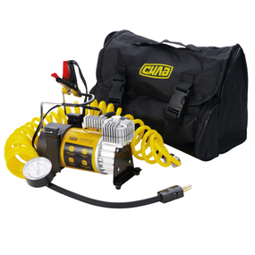 Компресор авто однопоршневий посилений 37 л/хв 10 Атм + кручений шланг і клеми СІЛА