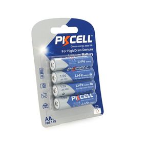 Батарейка літієва PKCELL LiFe 1.5V AA/FR6, 4 шт у блістері