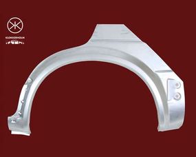 Ремчасть заднего крыла VW Golf II 83-92 хетчбек 4 двери, цинк, левая (Klokkerholm)