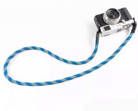 Универсальный ремень шнурок для фотокамеры текстильный голубой CAMERA STRAP, ремни на фотоаппарат