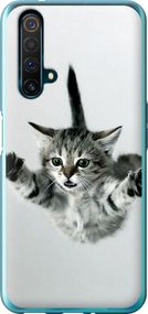 Чехол на Realme X50 Летящий котёнок "2322u-1894-17620"