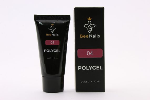 Полигель Bee Nails №04 (нюд) в тюбике 30мл | Зображення 1