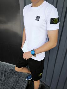 Чоловіча футболка Stone Island біла