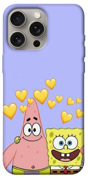 Чохол з картинкою Боб і Патрік для Apple iPhone 15 Pro Max (6.7")