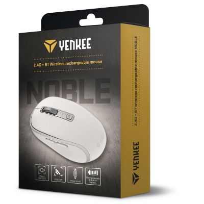 Мышка YENKEE YMS 2085WE Noble Wireless/Bluetooth White (45019715) | Зображення 3