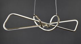 Люстра світлодіодна підвісна LED світильник для квартири на стелю лед 27481 Золото 25-150х15х100 см.