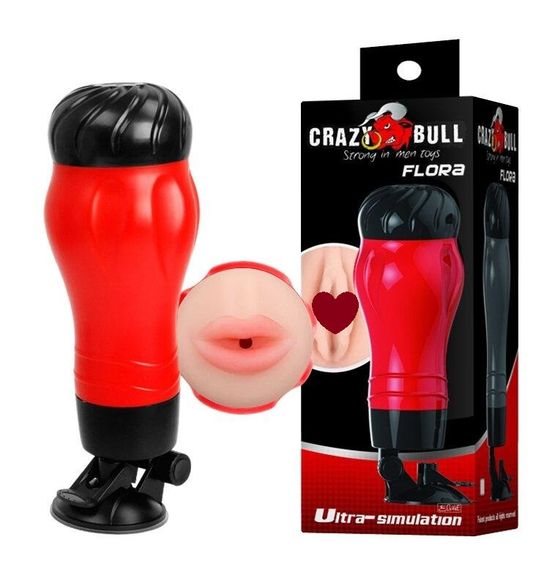 Мастурбатор ротик CRAZY BULL - Flora, BM-00900T47N-2 Sex Aura
