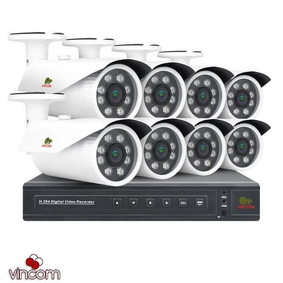 Комплект видеонаблюдения Partizan PRO AHD-26 8xCAM  1xDVR  HDD | Зображення 2