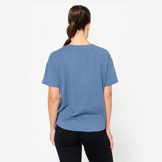 Футболка для йоги жіноча темно-синя - XL | Зображення 3