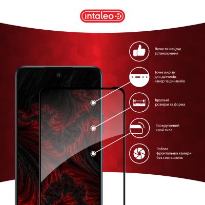 Стекло защитное Intaleo Full Glue Infinix Hot 50 4G Black (1283126607318) | Зображення 2