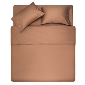 Підковдра Ardesto Mix&amp;Match 100% бавовна, сатин коричневий 160х220 см (ART1622DVH)