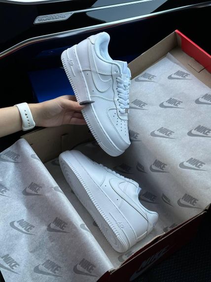 Женские кроссовки  Air Force 1 Winter All White, Вьетнам , мех 41 26 см | Зображення 3