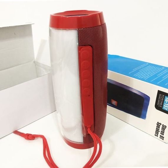 Портативна bluetooth колонка вологостійка TG-157 Pulse з різнокольоровою підсвіткою. Колір чорний | Зображення 7