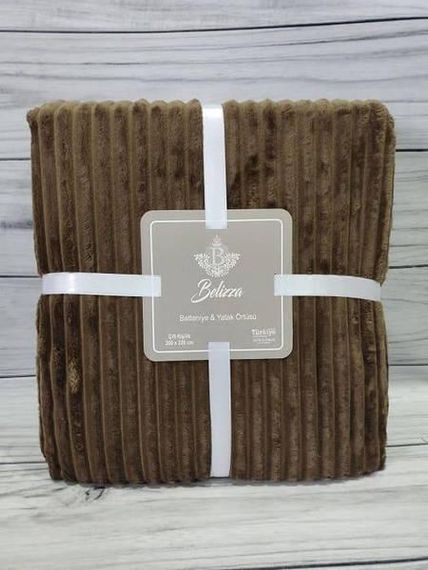 Плед Belizza Line kahve 200х220см Микрофибра