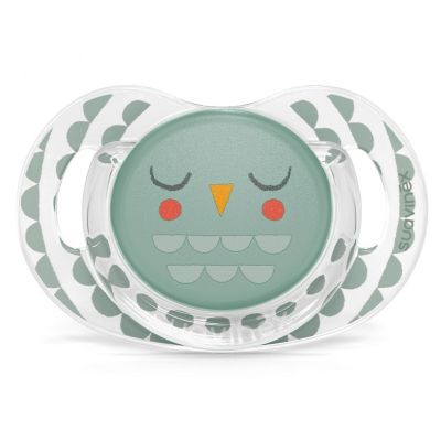 Пустышка Suavinex Bonhomia физиологическая, +18 мес, зеленая (307816)