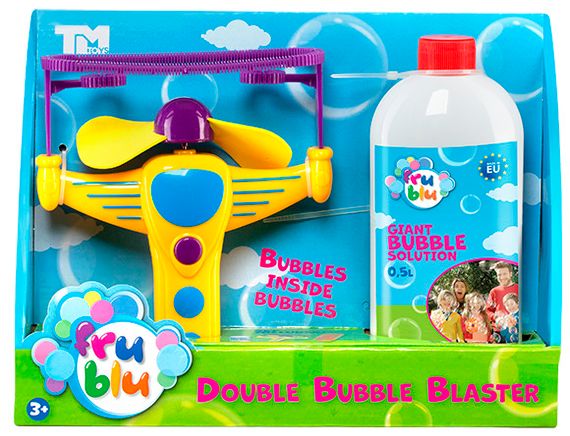 Мильні бульбашки Бластер Подвійний з розчином 0.5 л. FRU BLU | Зображення 1