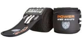 Бинти на коліна Power System PS-3700 Knee Wraps Grey/Black (пара) (PS-3700_Grey-Black)