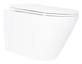 Унітаз підвісний Qtap Swan Ultra Quiet White, з сидінням Slim Duroplast/ Soft-close/ Quick Release QT16335180W