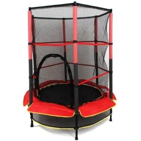 Батут детский для дома TILLY BT-RJ-0072 с защитной сеткой диаметр 140 см до 100 кг