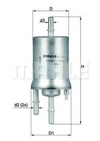 Фільтр палива MAHLE ORIGINAL KL572 на VW PASSAT (362)