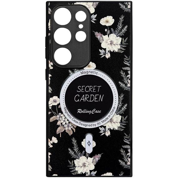 TPU+PC чехол Secret Garden with MagFit для Samsung Galaxy S24 Ultra Black