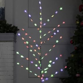 Світлодіодна гірлянда дерево із зірками на стійці 1.5 м, Новорічне дерево із зірками знижка