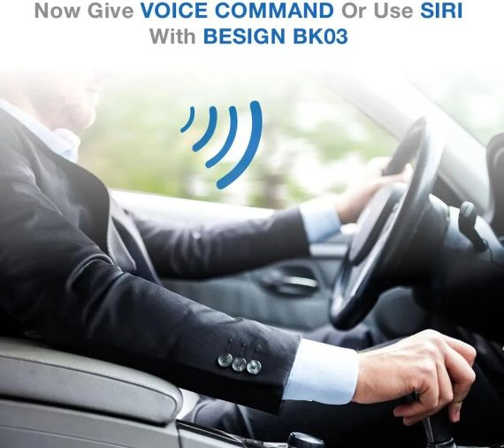 Автомобільний комплект Besign BK03 Bluetooth 4.1 для гучного зв'язку та потокового передавання музики, бездротовий | Зображення 5