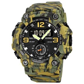 Чоловічий годинник Skmei 1965CMGN camo green.