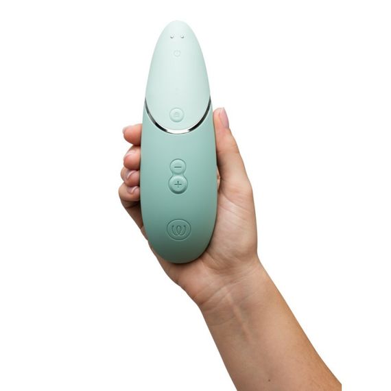 Безконтактний вакуумний кліторальний стимулятор Womanizer Next Sage, зелений Sex Aura | Зображення 3